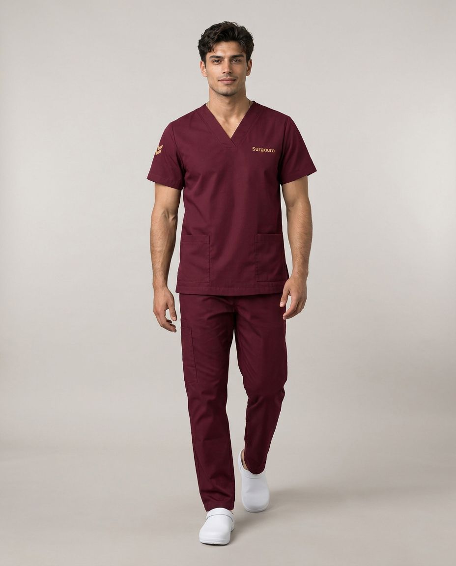 Water-Repellent Gabardine Scrub Set — view 4
