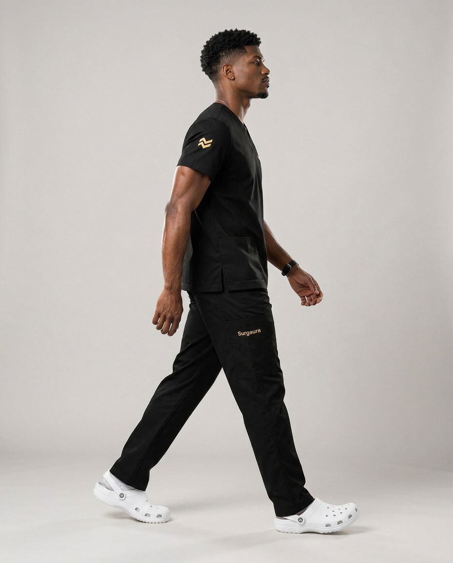 Water-Repellent Gabardine Scrub Set — view 8