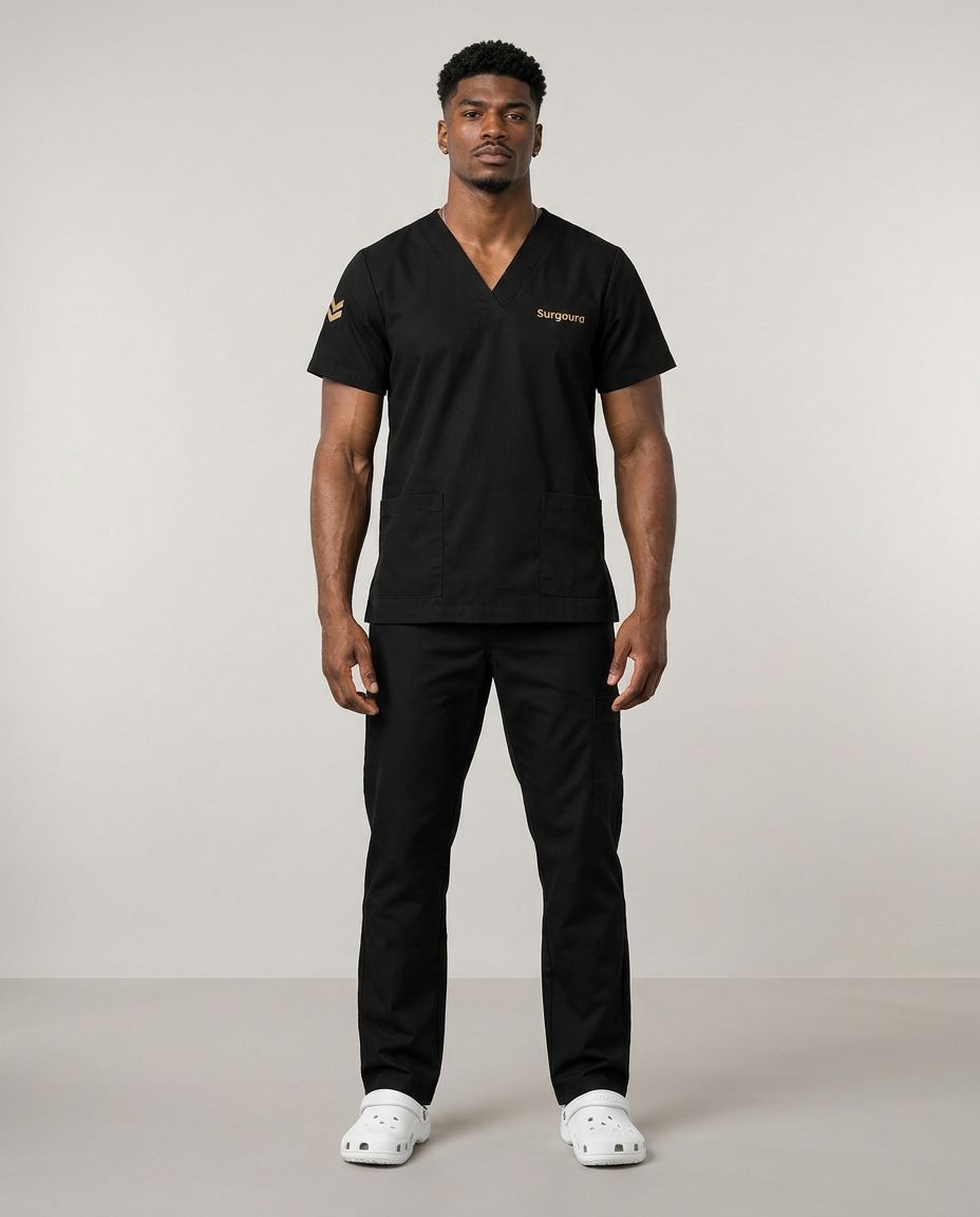 Water-Repellent Gabardine Scrub Set — view 7