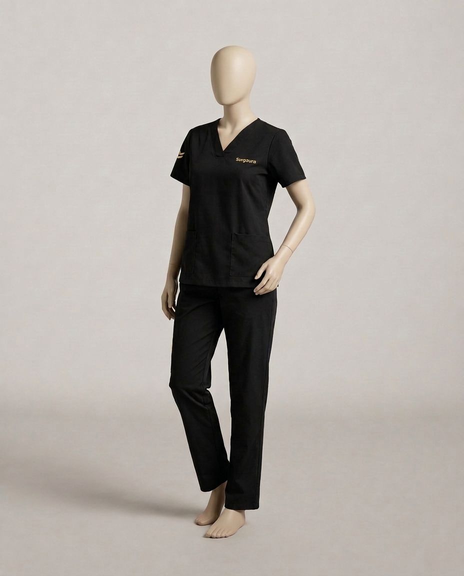 Water-Repellent Gabardine Scrub Set — view 12
