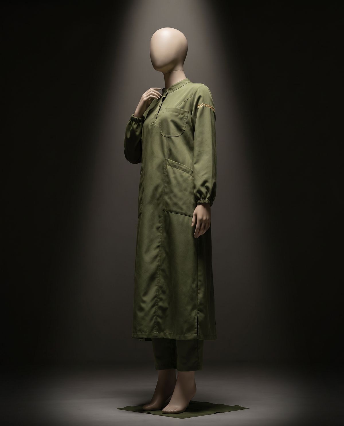 Modest Long Tunic Scrub Set — view 2