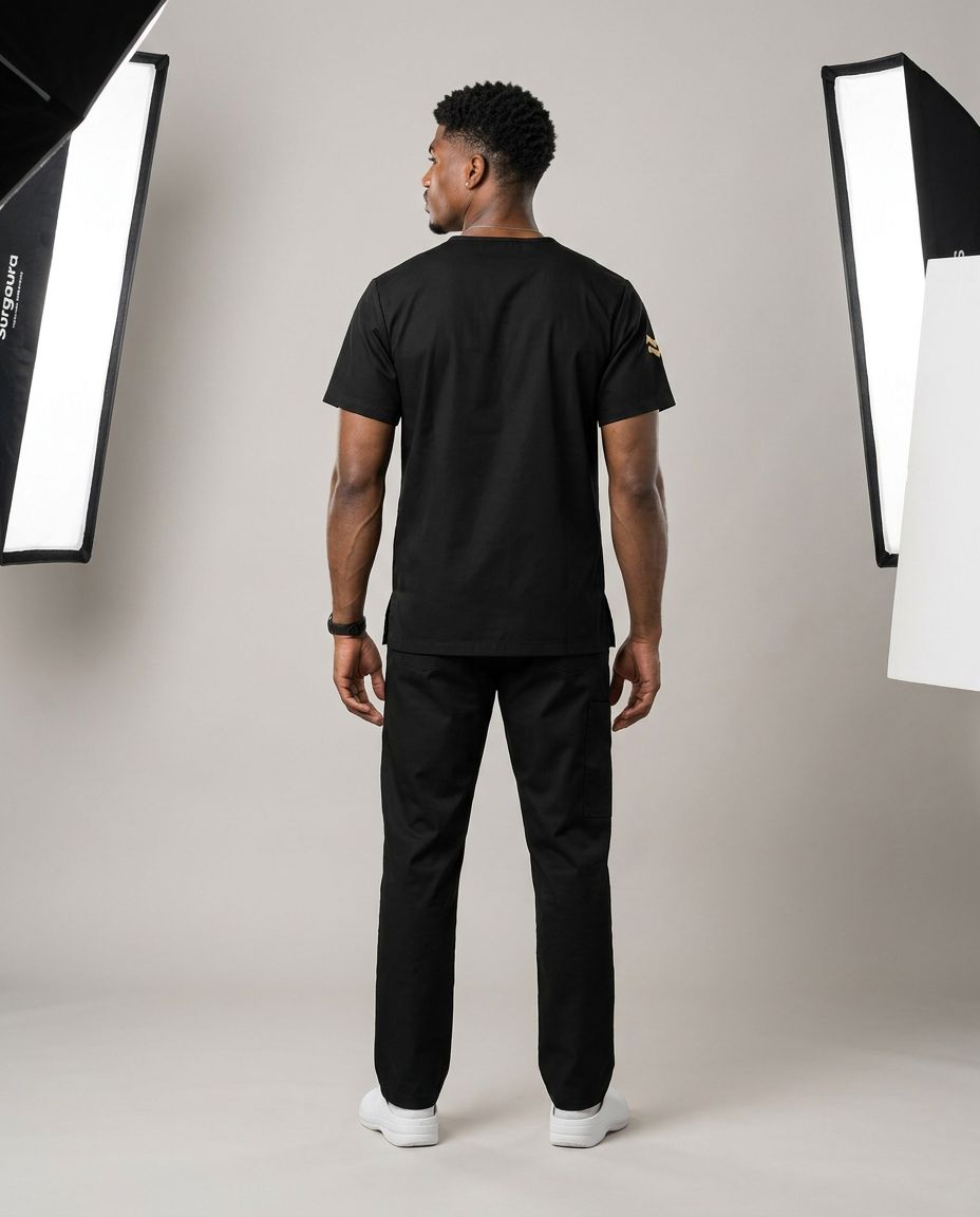 Water-Repellent Gabardine Scrub Set — view 11