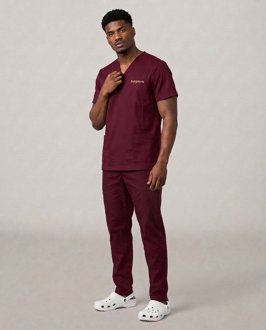 Water-Repellent Gabardine Scrub Set — view 5