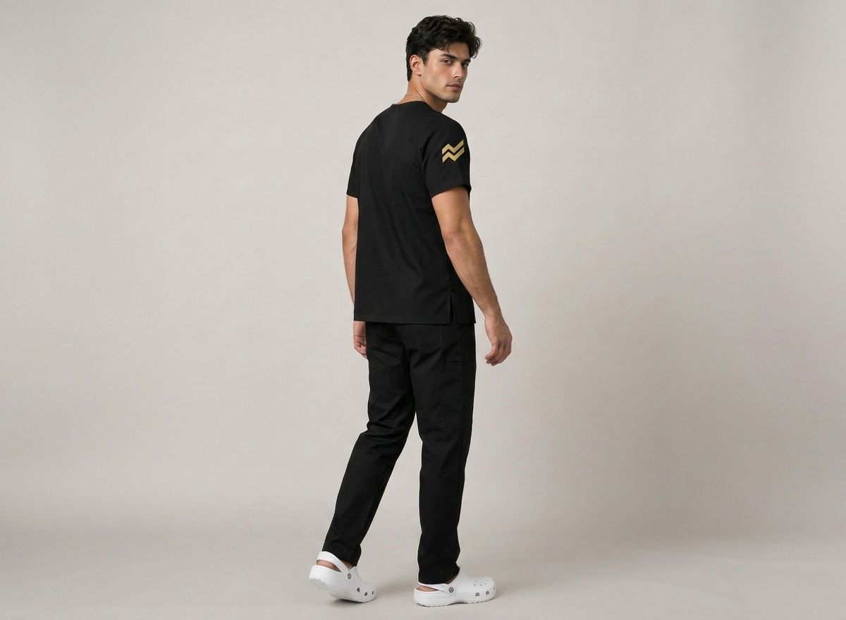 Water-Repellent Gabardine Scrub Set — view 9