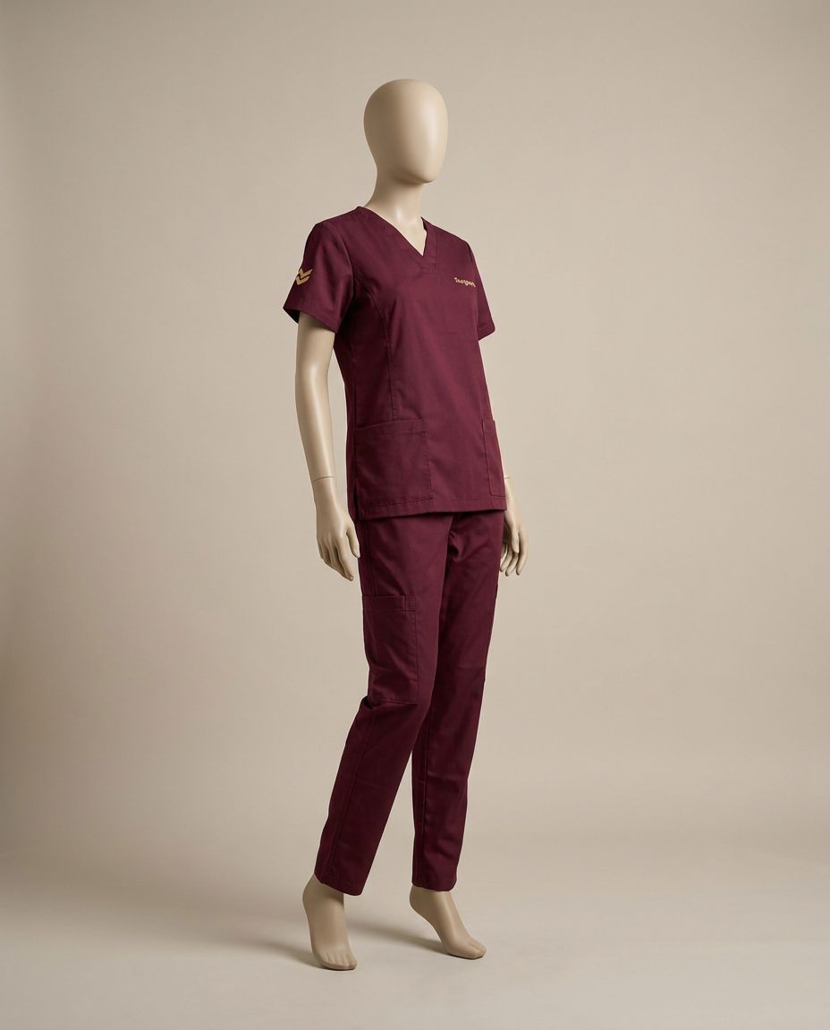 Water-Repellent Gabardine Scrub Set — view 13
