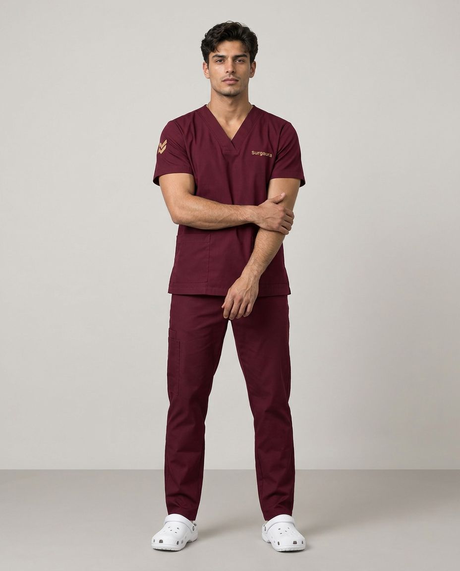 Water-Repellent Gabardine Scrub Set — view 2