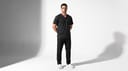 Water-Repellent Gabardine Notch-Neck Scrub Set thumbnail 9