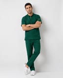 Modern Mandarin Collar Scrub Set thumbnail 9