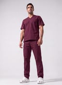 Water-Repellent Gabardine Notch-Neck Scrub Set thumbnail 7