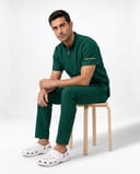 Modern Mandarin Collar Scrub Set thumbnail 6