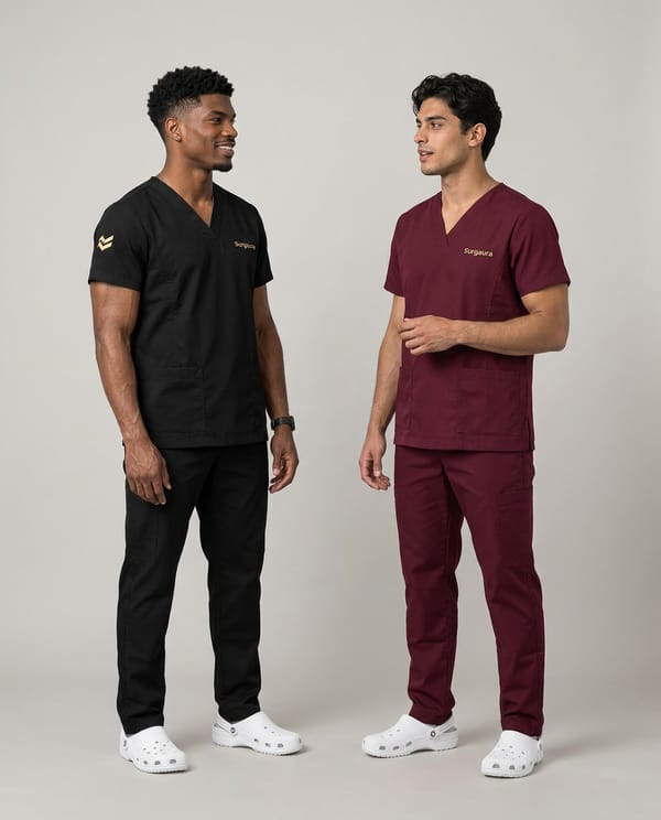 Water-Repellent Gabardine Scrub Set